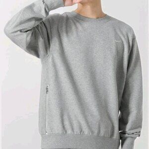 NIKE Dri-Fit Standard Issue Mens Size Large Tall Crewneck Sweatshirt Gray NWT